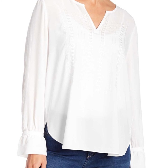 🆕 NWT NYDJ White Embroidered Sugar Blouse XL - Picture 2 of 4